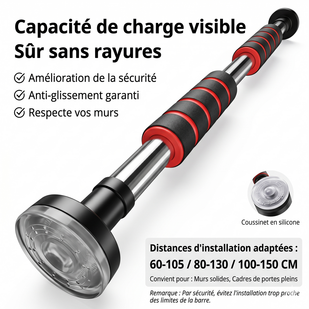 Système de fixation sans perçage de la barre de traction