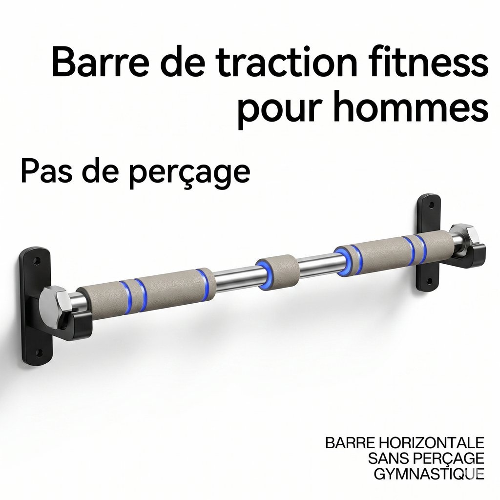 Détail de la mousse antidérapante des poignées de la barre