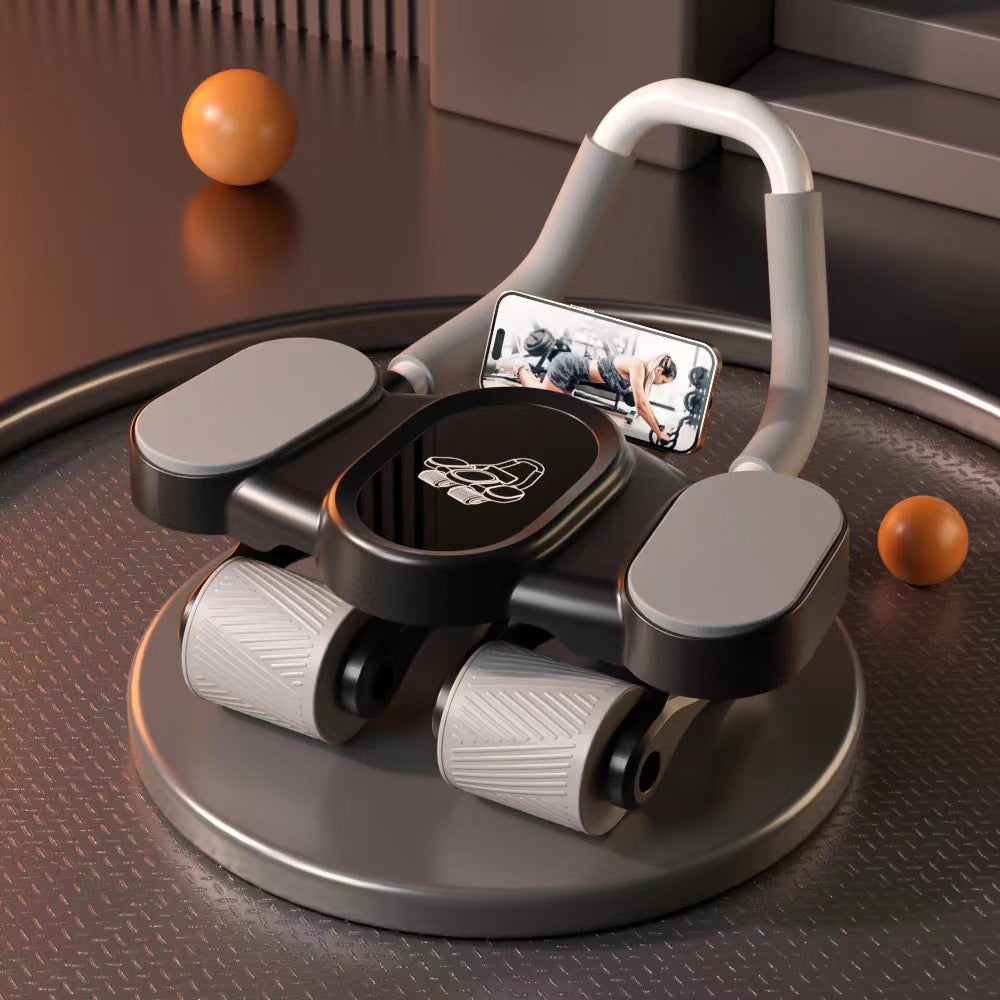 Roue Abdominale 4 Roues avec Appui-Coudes — Gainage Stabilisé pour Débutants