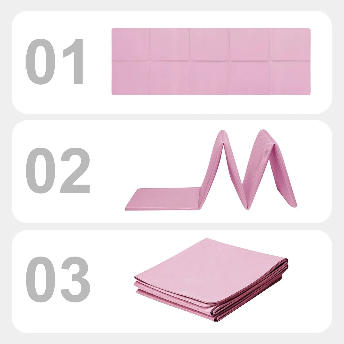 Détail de la surface antidérapante double face du tapis