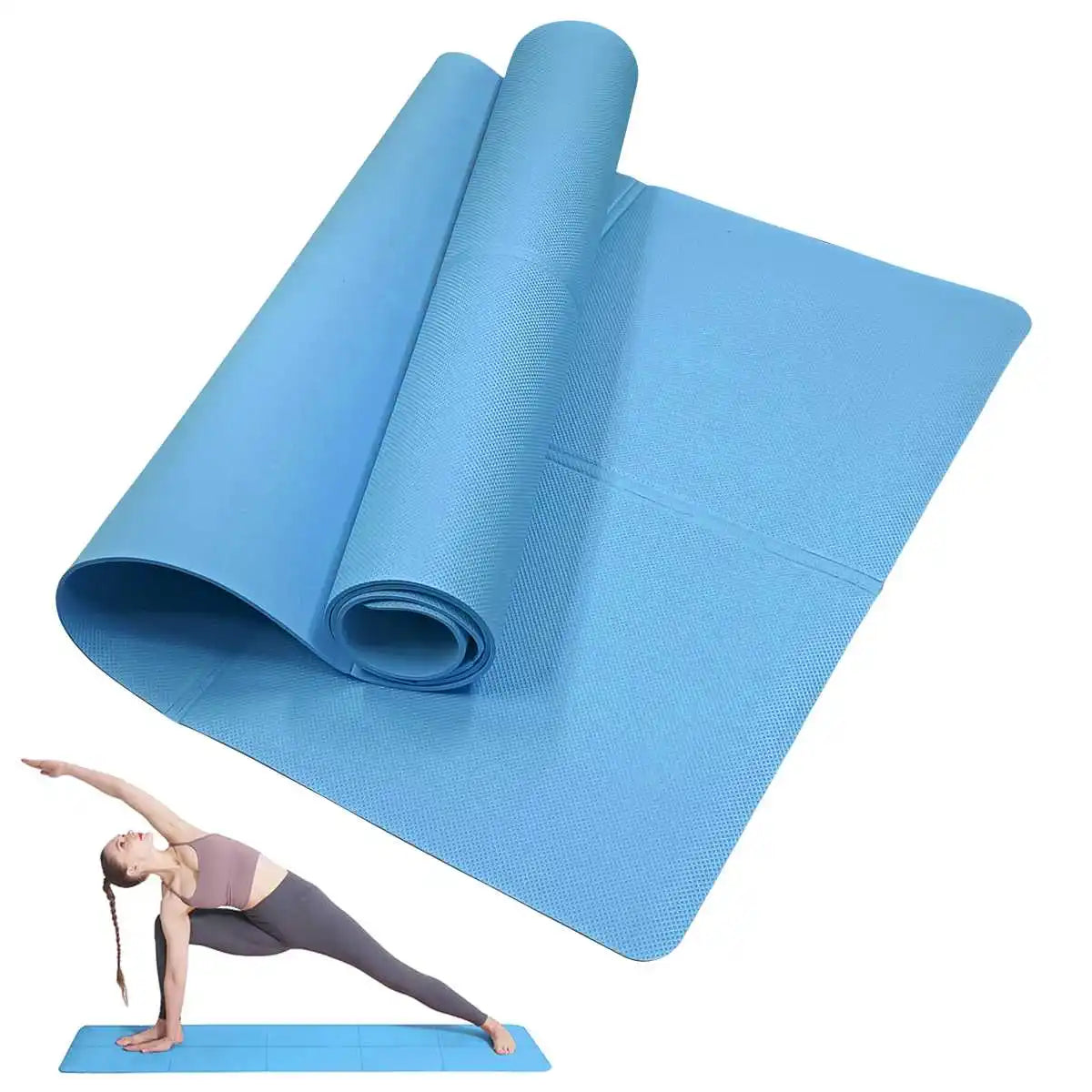 Épaisseur du tapis de fitness mesurée sur la tranche