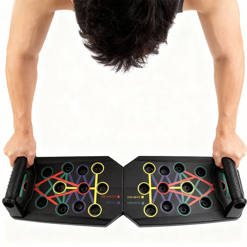 Push-up board avec ses positions codées par couleur