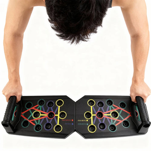Push-up board avec ses positions codées par couleur
